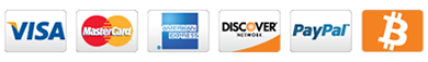 payments accepted: Visa, Mastercard, American Express, Discover
